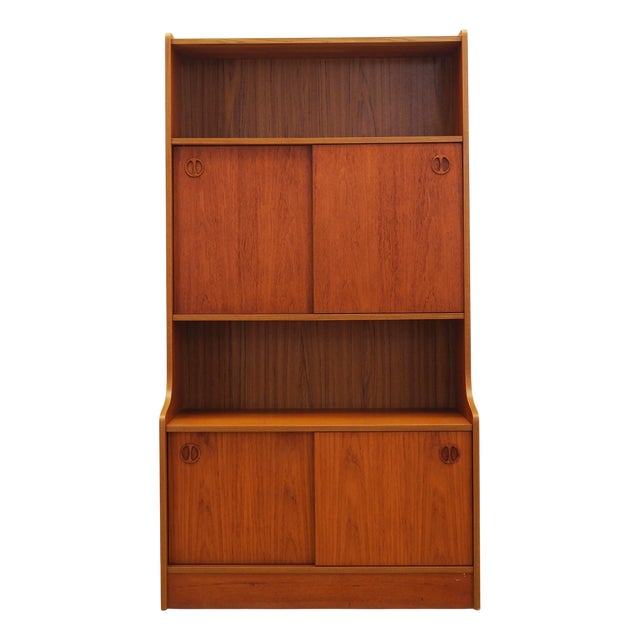 Vintage Danish Teak Bookcase, 1960s For Sale