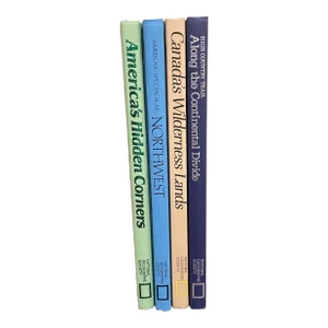 1980s Colorful Vintage Nature Books From National Geographic - Set of Four