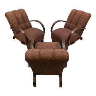 Art Deco Armchair from Halabala, Czechoslovakia, 1930 For Sale