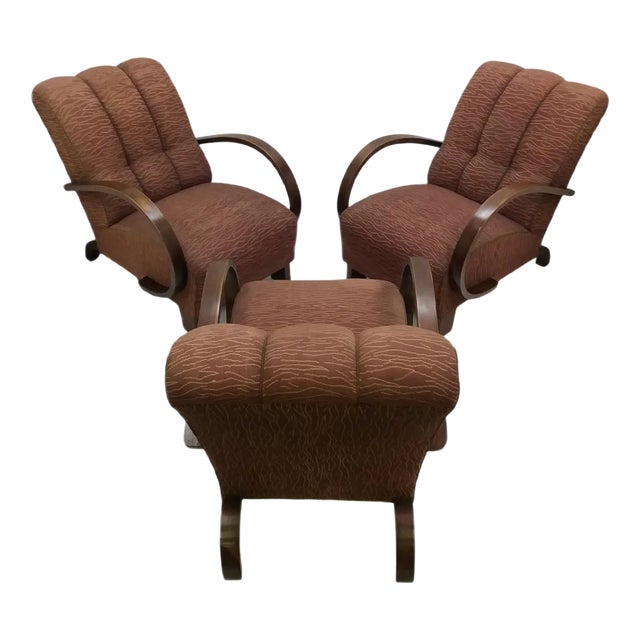 Art Deco Armchair from Halabala, Czechoslovakia, 1930 For Sale