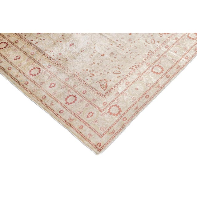 Silk Haji Jalili Tabriz Rug 4'2'' X 5'1'' For Sale In New York - Image 6 of 11