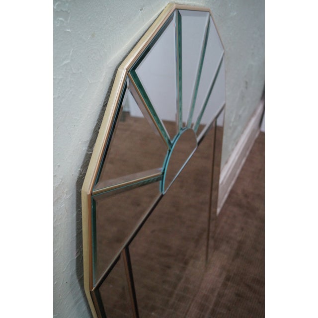 Contemporary Arch Top Beveled Mirrors A Pair Chairish