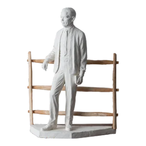 General George C. Marshall Plaster Maquette by Rosario Russell Fiore