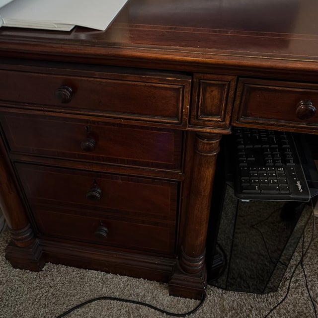 Early 21st Century Thomasville Executive Desk For Sale - Image 5 of 5