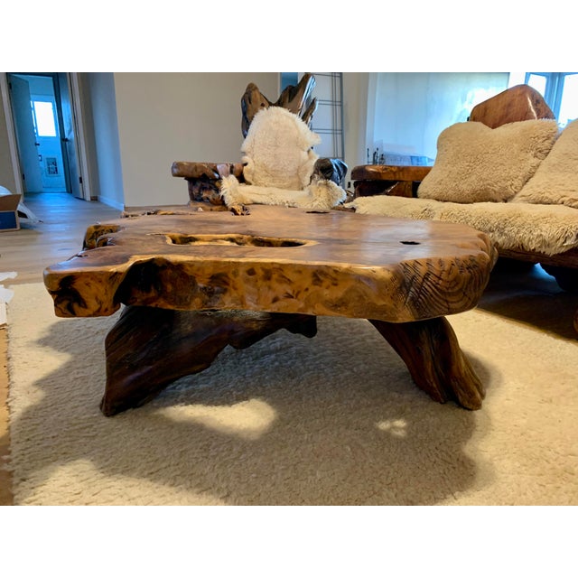 1970s Vintage Daryl Stokes Burlwood Seating Set, 3 Pieces Chairish