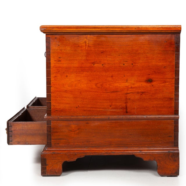 18th Century American Chippendale Walnut Blanket Chest Circa 1780s For Sale - Image 4 of 18