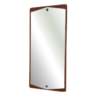 Vintage Danish Teak Mirror, 1960s For Sale