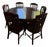 7 Piece Dining Table and Chairs Set For Sale