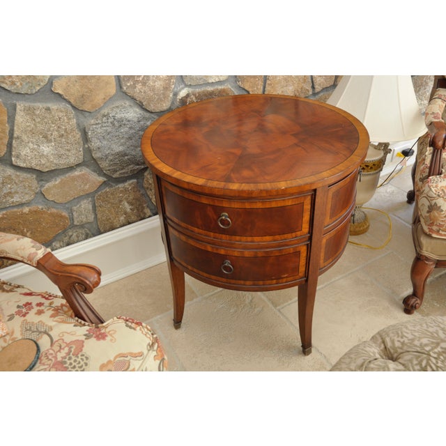 Ethan Allen Newport Collection Osborne Round End Table ...