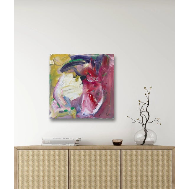 Abstract Matthew Izzo Abstract Oil Painting on Canvas, Titled 90s Trance For Sale - Image 3 of 7