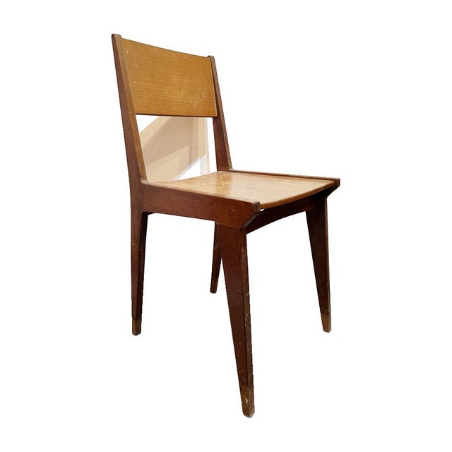 Set of Mid-Century Beech Desk Chairs For Sale - Image 9 of 16