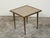 Italian Midcentury Brass Coffee Table with Marble Top and Tapered Legs For Sale - Image 4 of 10