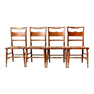 Vintage Tell City Chair Company Dining Chairs Set of 4 For Sale