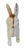 Vintage heavy cast iron standing rabbit statue, which traditionally served as a heavy doorstop or garden ornament. With...