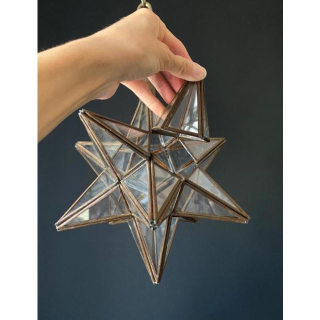 Vintage Star Hanging Lamps, 1970s, Set of 2 For Sale - Image 6 of 9