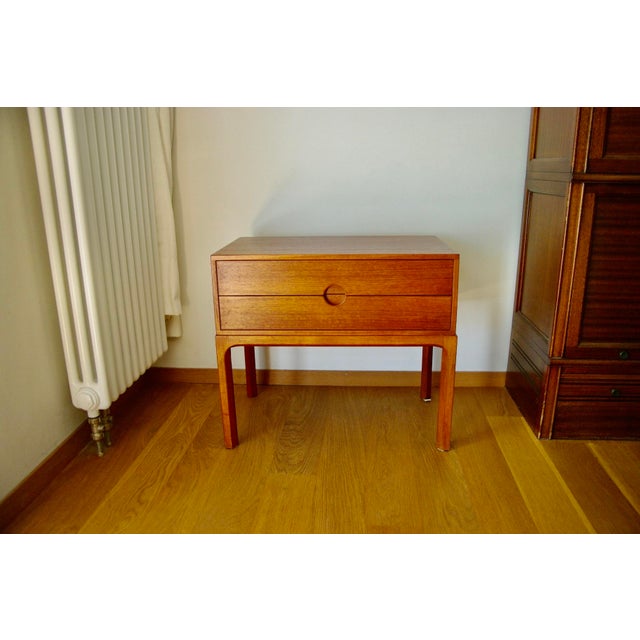 Model 384 Bedside Table in Teak by Kai Kristiansen for Aksel Kjersgaard, 1960s For Sale - Image 9 of 9