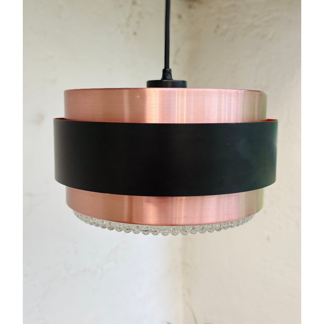 Saturn Pendant Lamp in Copper and Black Metal by Jo Hammerborg for Fog & Mørup, 1960s For Sale - Image 14 of 14