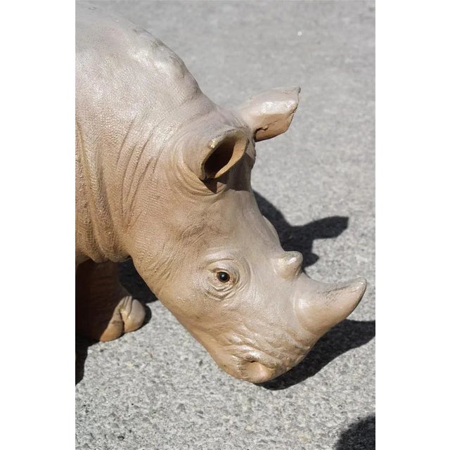 Italian Artist, Large Rhino, 1990, Resin For Sale - Image 4 of 9