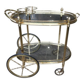 Brass Bar Cart For Sale