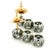 Vintage Platinum and 14k Gold 2 Carat Diamond Drop Earrings Circa 1950s, A Pair For Sale - Image 14 of 15