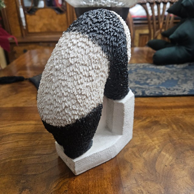 1960s Vintage Mid Century Signed Stone Panda by Marian Weisberg For Sale - Image 4 of 7