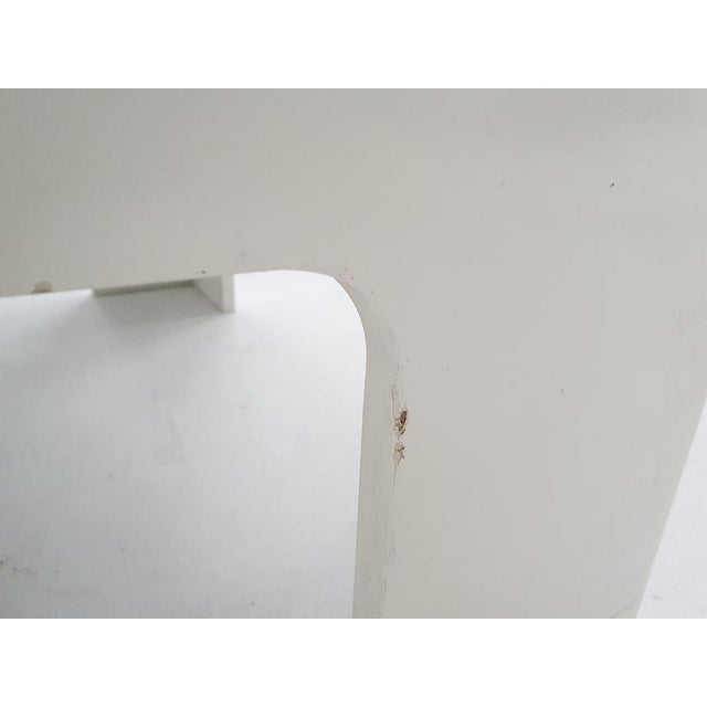 White Square Coffee Table by Marc Berthier, France, 1970s For Sale - Image 3 of 8