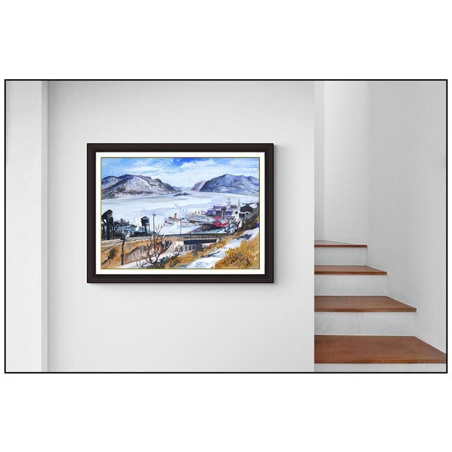 Message us to inquire about custom framing options! (Included for free with every purchase) The artwork here, "The Hudson,...