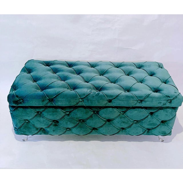 It makes a bold statement with our contemporary storage ottoman. It features a removable lid that provides easy access to...