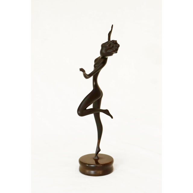 Franz Hagenauer, Nude Dancer, 1920s, Brass For Sale - Image 4 of 10