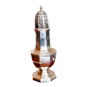 1897 Sterling Silver English Muffineer Birmingham England 8.25" High