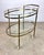 Mid 20th Century Mid 20th Century Modern / Hollywood Regency Brass Two-Tier Oval Bar Cart / Tea Cart For Sale - Image 5 of 12