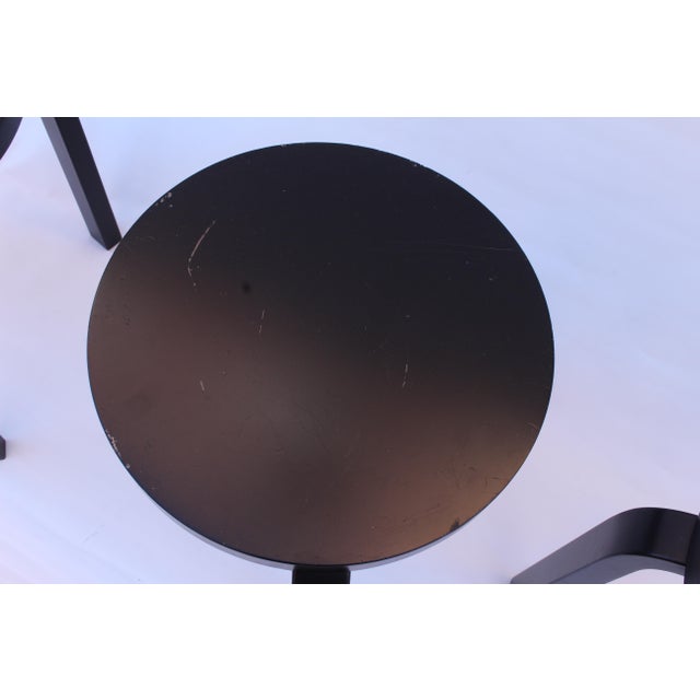 Black Model 60 Stools by Alvar Aalto for Artek, 2015, Set of 6 For Sale - Image 17 of 18