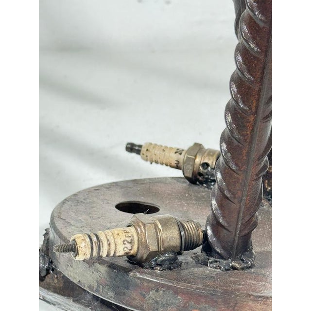 Vintage Handcrafted Scrap Metal Violinist Sculpture Mechanical Anatomy, 1980 For Sale - Image 9 of 18