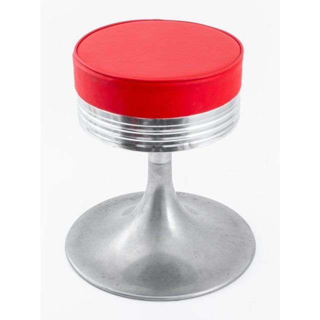 Late 20th Century American Industrial Modern Aluminum Stools, 3 For Sale - Image 5 of 7