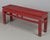 Asian 19th Century Chinese Qing Dynasty Red Lacquered Bench For Sale - Image 3 of 11