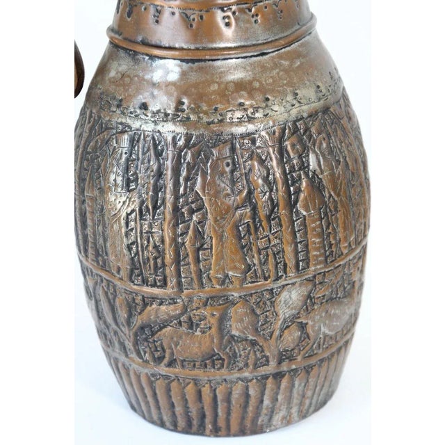 Copper 19th Century Middle Eastern Tinned Copper Coffee Pot For Sale - Image 8 of 13