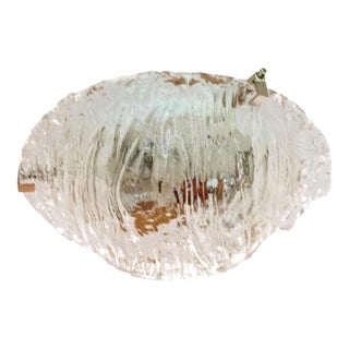 Mid 20th Century Mid-Century Modern Molded Glass Light, Flushmount For Sale