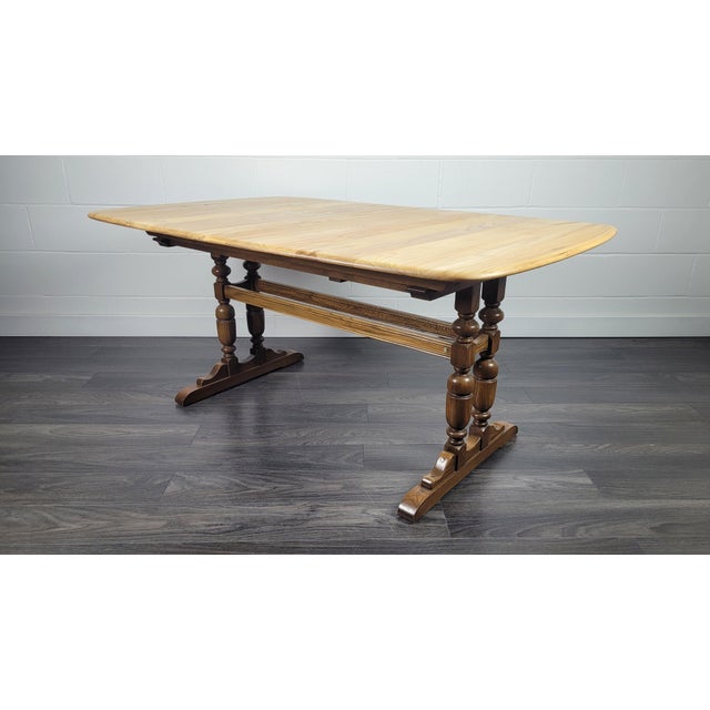Grand Refectory Dining Table from Ercol, 1990s For Sale - Image 11 of 16