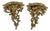 1940s Pair of Italian Baroque Gilt Wood Wall Shelves For Sale
