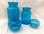 Vintage Pair of Belgium Blue Apothecary Bottles For Sale - Image 4 of 8