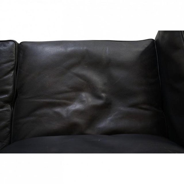 Animal Skin 2212 2-Seater Sofa in Black Leather by Børge Mogernsen, 1980s For Sale - Image 7 of 18