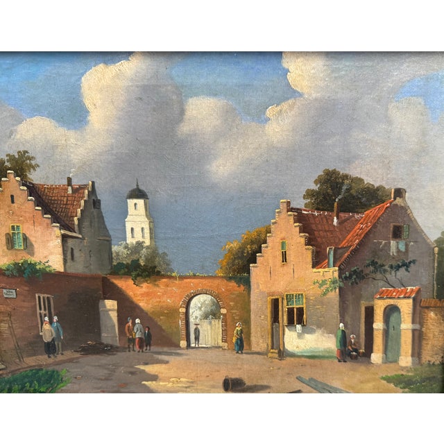 Landscape Composition, 1800s, Oil Painting on Canvas, Framed For Sale - Image 4 of 8