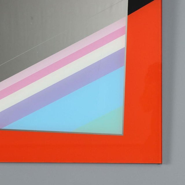 Glass Decorative Mirror by Eugenio Carmi For Sale - Image 7 of 13