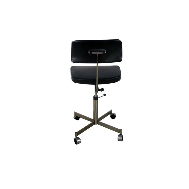 Black Mid Century Kevi Office Chair by Jorgen Rasmussen for Kevi For Sale - Image 8 of 13