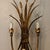 Vintage Italian Gilt Gold Metal Sheaf of Wheat Electric Candle Wall Sconce For Sale - Image 9 of 10