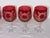 Late 19th Century Late 19th Century Bohemian Floral Etched Cranberry Iridescent Glass Goblets, Set of 6 For Sale - Image 5 of 12