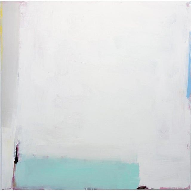 "Modern Love" Contemporary Minimalist Abstract Acrylic Painting by Sarah Trundle For Sale