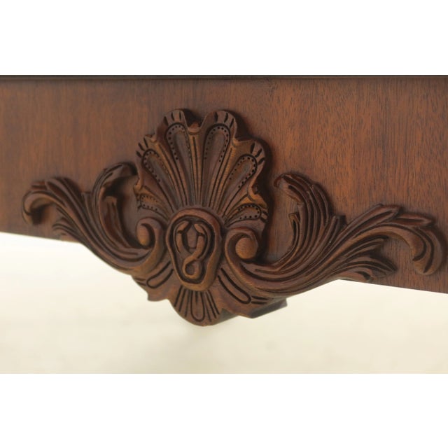Brown Henkel Harris Ball & Claw Mahogany Coffee Cocktail Table For Sale - Image 8 of 10