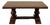 Antique French Farmhouse Coffee Table Bench Baluster Pedestal Oak c.1930s For Sale