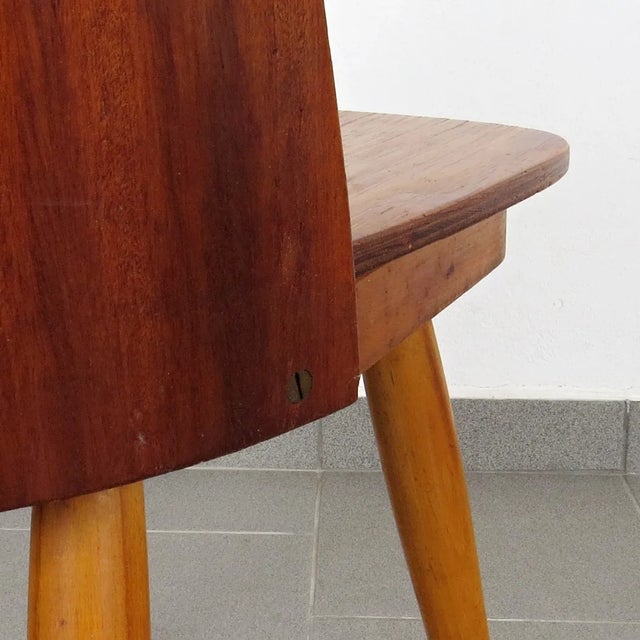 Wood Mid-Century Dining Chair, 1960s For Sale - Image 7 of 8